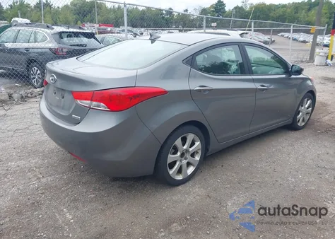 2013 Hyundai Elantra Limited from USA, damaged, VIN 5NPDH4AE1DH228786